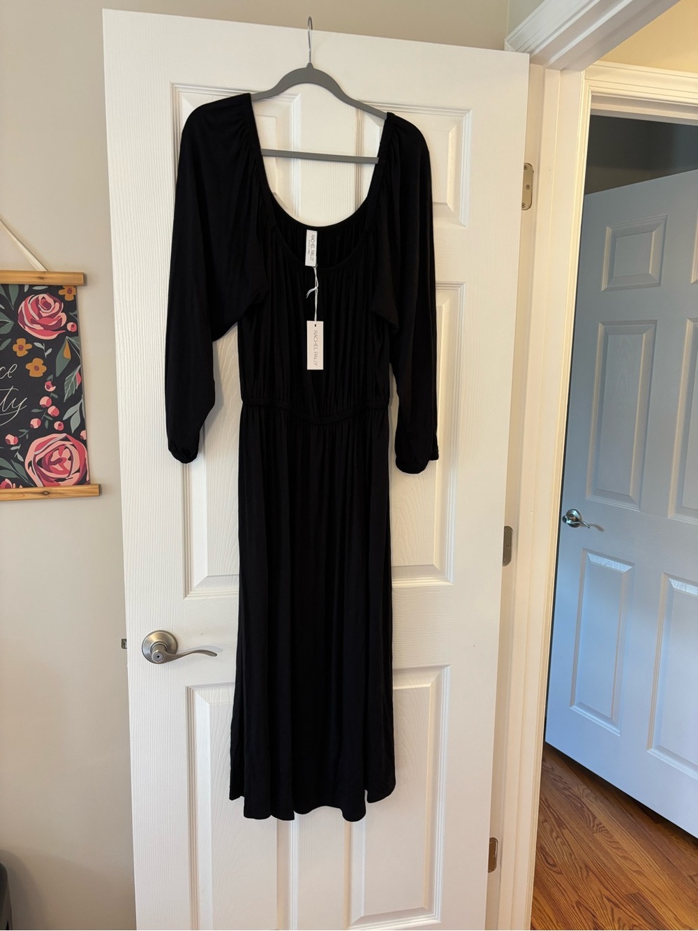 Rachel Pally Black Scoop Neck Maxi Dress